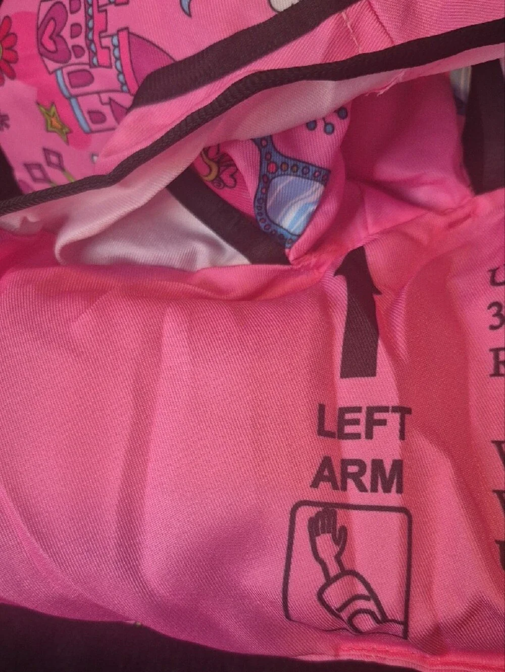 Pink Princess Float Swim Vest with Arm Bands